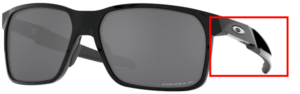Hastes originais Oakley OO9460 Portal X, cor 06 · Preto polido