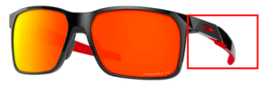 Hastes originais Oakley OO9460 Portal X, cor 05 · Preto polido