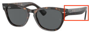 Hastes originais Ray-Ban RB2201 Laramie, cor 902 · Tartaruga
