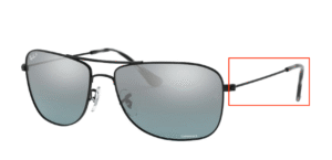 Hastes originais Ray-Ban RB3543, cor 002 · Preto