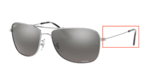 Hastes originais Ray-Ban RB3543, cor 003 · Prateado