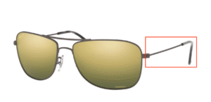 Hastes originais Ray-Ban RB3543, cor 029 · Mate gunmetal