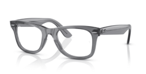 Ray-Ban RX4340V WAYFARER EASE, cor 8225 · Transparente cinzento