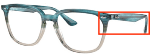 Hastes originais Ray-Ban RB4362V visão, cor 8146 · Havana