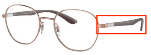 Hastes originais Ray-Ban RB6461 visão, cor 2943 · Cobre