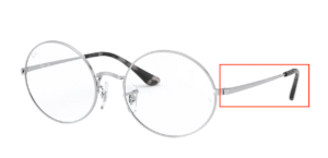 Hastes originais Ray-Ban RB1970 visão, cor 2501 · Prateado