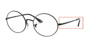 Hastes originais Ray-Ban RB1970 visão, cor 2509 · Preto brilhante