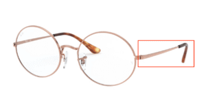 Hastes originais Ray-Ban RB1970 visão, cor 2943 · Cobre