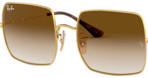 Lentes originais Ray-Ban RB1971 Square, cor 51 · Castanho claro degradé