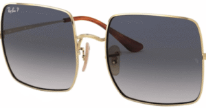 Lentes originais Ray-Ban RB1971 Square, cor 78 · Azul degraded cinzento polarizado
