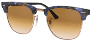 Lentes originais Ray-Ban RB3507 Clubmaster Aluminum, cor 51 · Castanho claro degradé