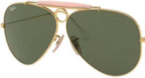 Lentes originais Ray-Ban RB3138 Shooter, cor G15 · Verde clássico