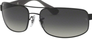 Lentes originais Ray-Ban RB3445, cor 11 · Cinzento degradé · plástico