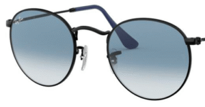 Lentes originais Ray-Ban RB3447 Round Metal, cor 3F · Azul degradé
