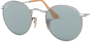 Lentes originais Ray-Ban RB3447 Round Metal, cor I5 · Azul fotocromático