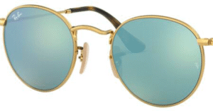 Lentes originais Ray-Ban RB3447, cor 30 · Verde claro espelhado total prateado