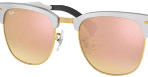 Lentes originais Ray-Ban RB3507 Clubmaster Aluminum, cor 7O · Cobre claro flash espelhado