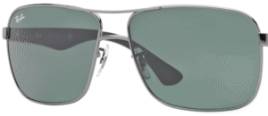 Lentes originais Ray-Ban RB3516, cor 71 · Verde · plástico