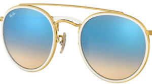 Lentes originais Ray-Ban RB3647, cor 4O · Espelhado azul flash degraded