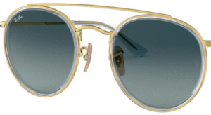 Lentes originais Ray-Ban RB3647, cor 3M · Azul degradé