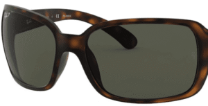 Lentes originais Ray-Ban RB4068, cor 58 · Verde polarizado