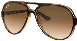 Lentes originais Ray-Ban RB4125 Cats, cor 51 · Castanho claro degradé