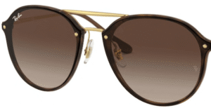 Lentes originais Ray-Ban RB4292, cor 13 · Castanho degradé · plástico