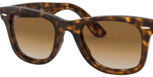 Lentes originais Ray-Ban RB4340 Wayfarer, cor 51 · Castanho claro degradé