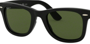 Lentes originais Ray-Ban RB4340 Wayfarer, cor 58 · Verde polarizado