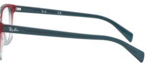 Hastes originais Ray-Ban RB5362, cor 5834 · Tri degradé azul/vermelho/ligth azul