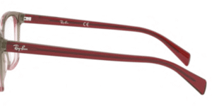 Hastes originais Ray-Ban RB5362, cor 5835 · Tri bordeaux/cinzento/rosa