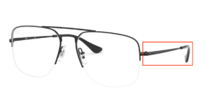 Hastes originais Ray-Ban RB6441 THE GENERAL GAZE visão, cor 2509 · Preto brilhante