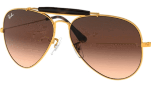 Lentes originais Ray-Ban RB3029 Outdoorsman II, cor A5 · Castanho degradé