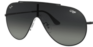 Lentes originais Ray-Ban RB3597 Wings, cor 11 · Cinzento degradé · plástico