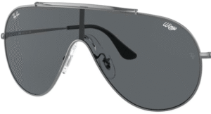 Lentes originais Ray-Ban RB3597 Wings, cor 87 · Cinzento · plástico