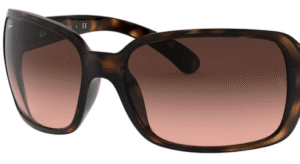 Lentes originais Ray-Ban RB4068, cor A5 · Castanho degradé