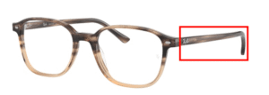 Hastes originais Ray-Ban RB5393, cor 8107 · Degradé castanho havana