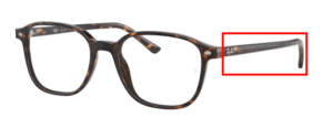 Hastes originais Ray-Ban RB5393, cor 2012 · Havana escuro