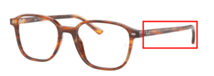 Hastes originais Ray-Ban RB5393, cor 2144 · Listrado havana