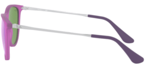 Hastes originais Ray-Ban RB9547S Junior JUNIOR ERIKA, cor 7008 · Violeta fluo transparente rubber