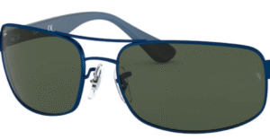Lentes originais Ray-Ban RB3445, cor G15 · Verde clássico · plástico