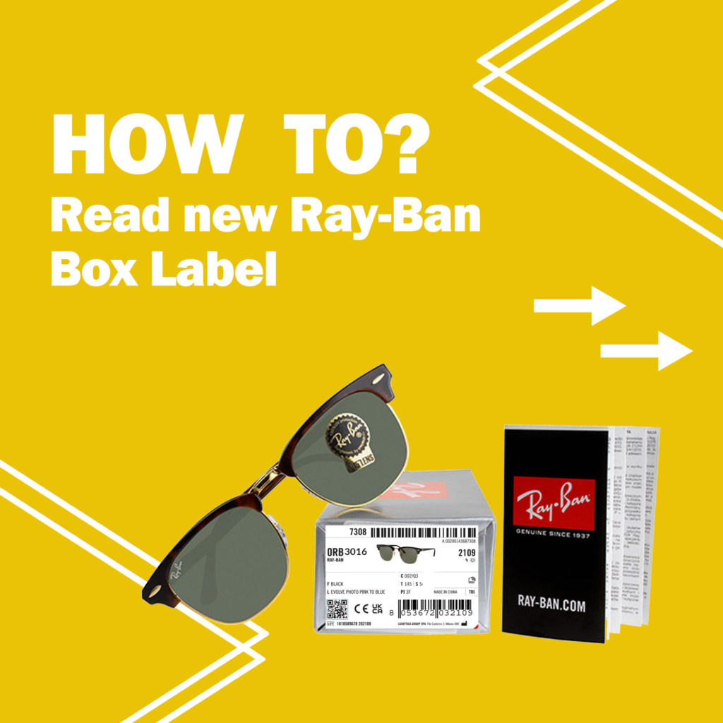 Cómo leer etiqueta Ray-Ban de las gafas