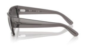 Hastes originais Ray-Ban RB0947S Carlos, cor 6675 · Transparente cinzento escuro