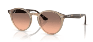Ray-Ban 2180, cor 678846 · Rosa degradé cinzento