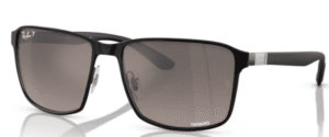 Ray-Ban RB3721CH, cor 186/5j preto mate sobre preto