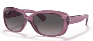 Ray-Ban RB4101 JACKIE OHH, cor 6591M3 · Transparente violeta