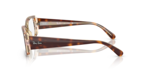 Hastes originais Ray-Ban RB5434, cor 8402 · Havana claro sobre multicolour