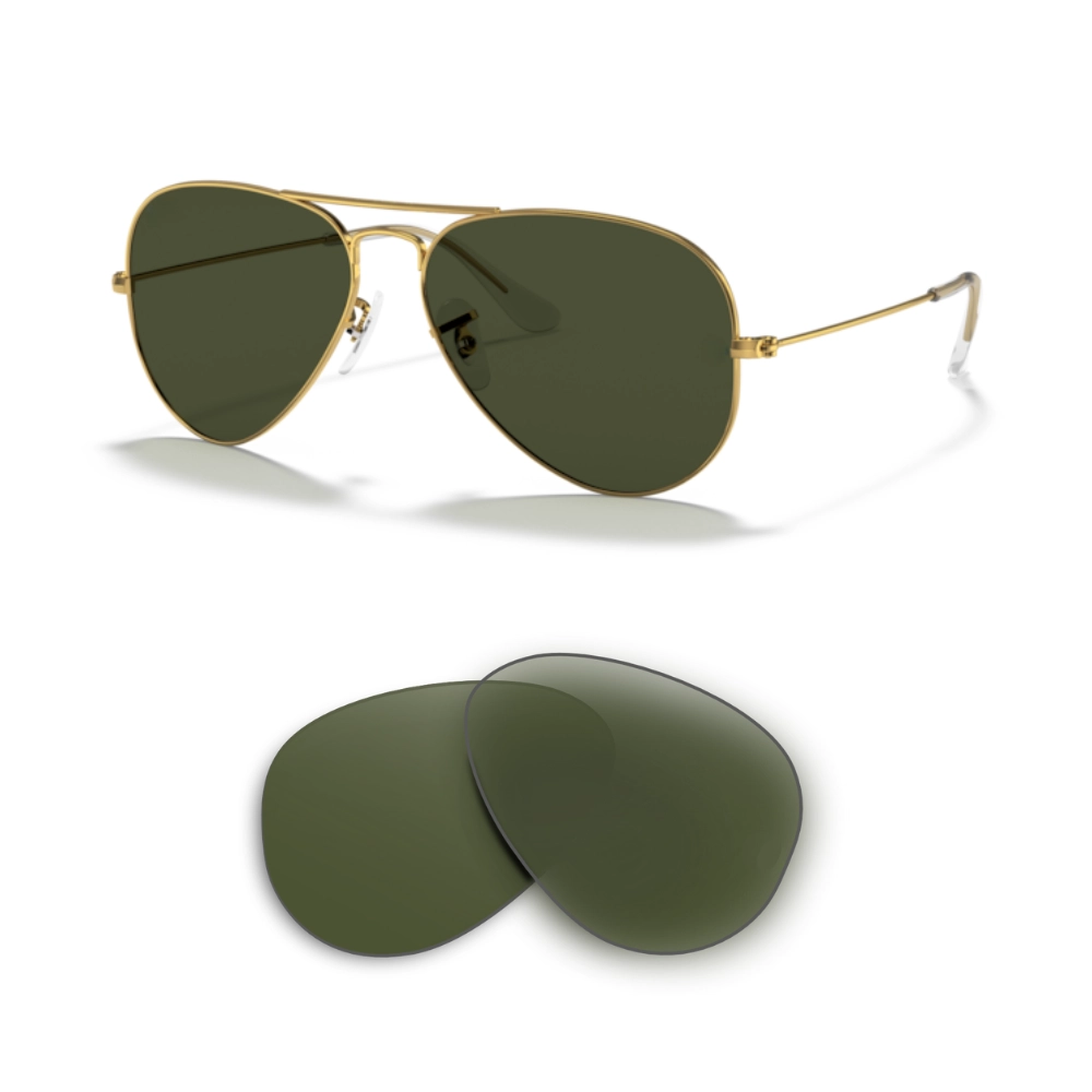 Lentes de reposição Ray-Ban 3025 Aviator Large Metal Compatíveis