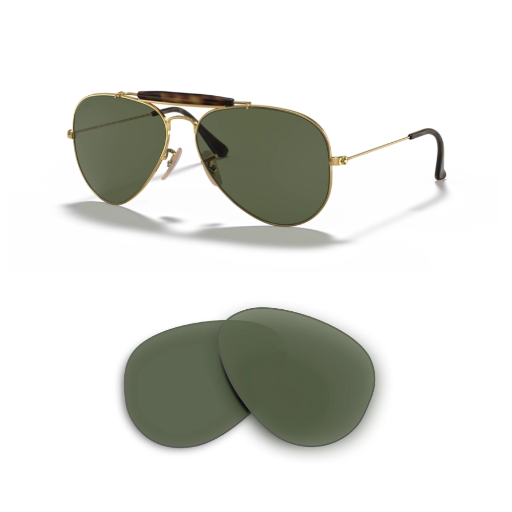Lentes de reposição Ray-Ban 3029 Outdoorsman II Compatíveis