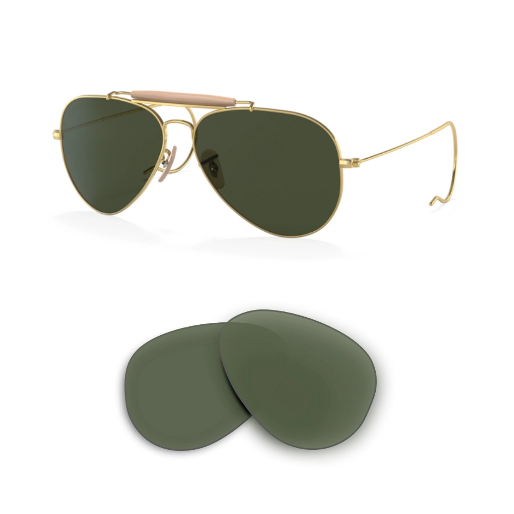 Lentes de reposição Ray-Ban 3030 Outdoorsman I Compatíveis